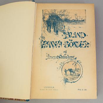 A set of five books by August Strindberg, original editions.
