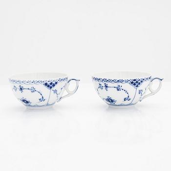 Royal Copenhagen, teservis, porslin, 11 delar "Musselmalet".