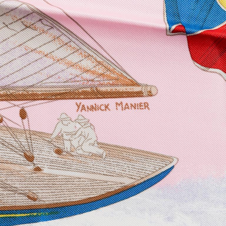 HERMÈS, scarf, 'En Course'.