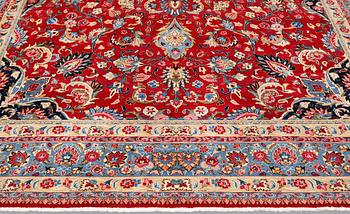 A carpet, Old Mashad, ca 342 x 252 cm.