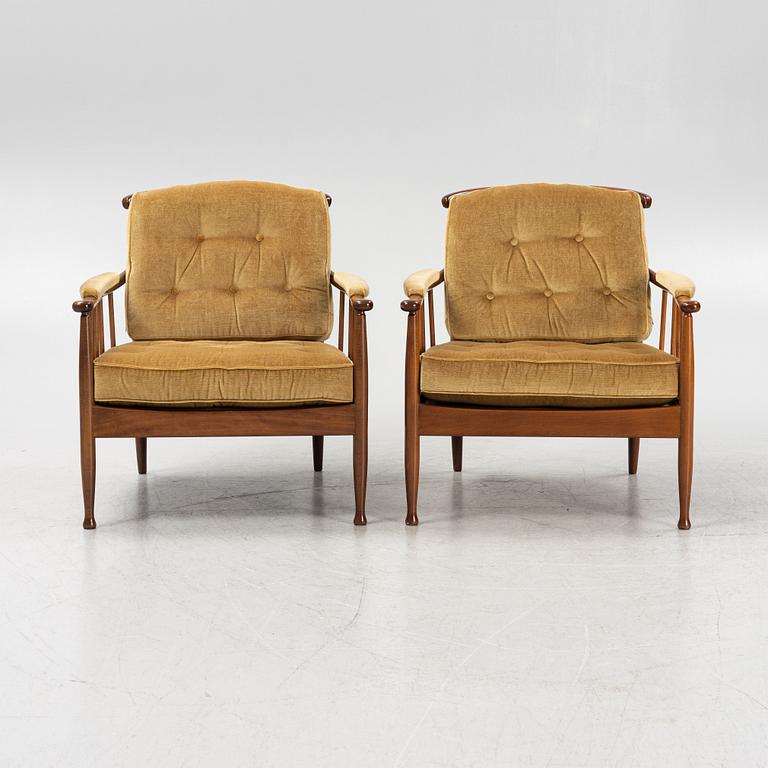 Kerstin Hörlin-Holmquist, a pair of armchairs, "Skrindan". OPE furniture, second half of the 20th century.