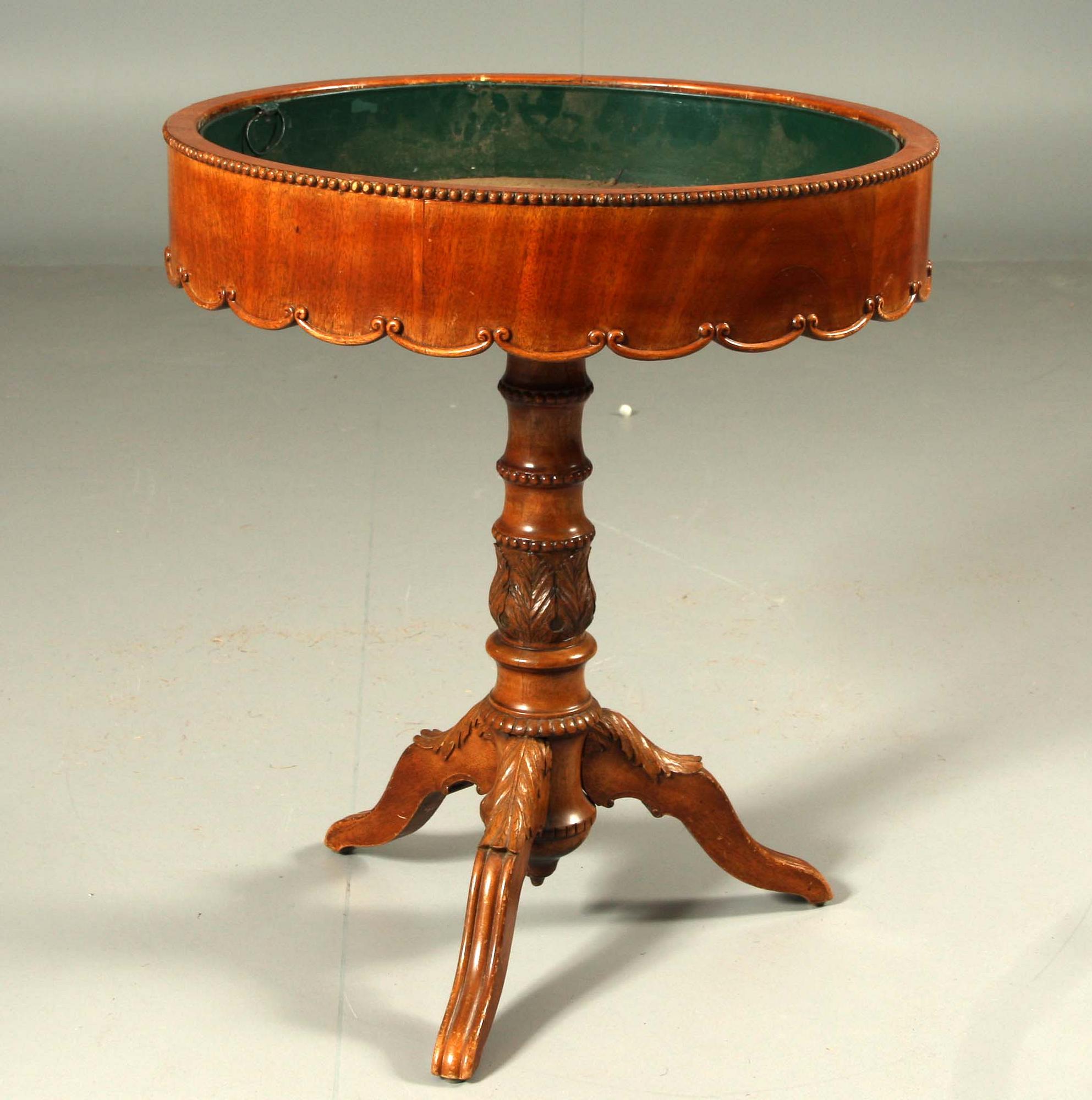 BLOMSTERBORD, rokokostil, omkring 1900.