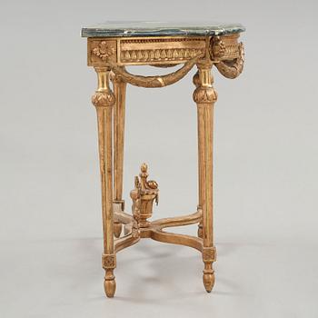 A Gustavian late 18th century console table.