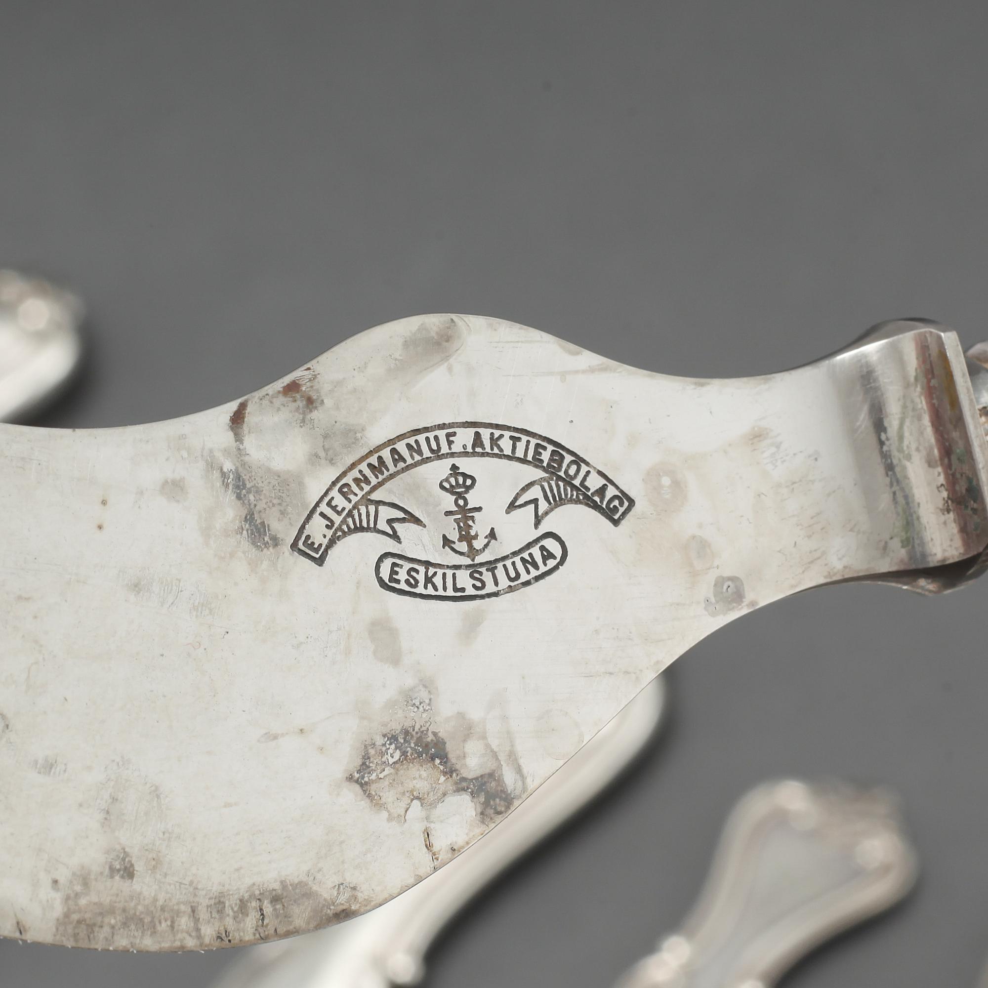 BESTICK, 134 delar, nysilver, "Olga", G. Sandberg, 1900-tal.