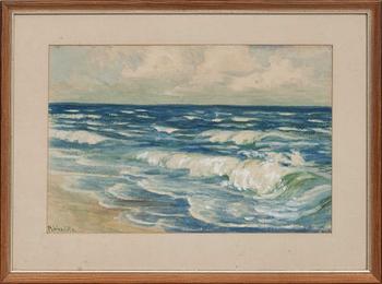 MARGARETHE WOSSIDLO, akvarell, signerad.