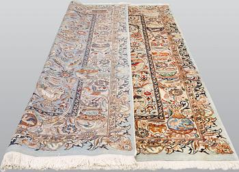 Matta, Figural Kashmar, ca 292 x 195 cm.