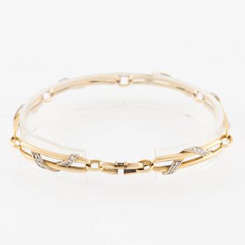 Bracelet, Engelbert, 18K gold and white gold with brilliant-cut diamonds.