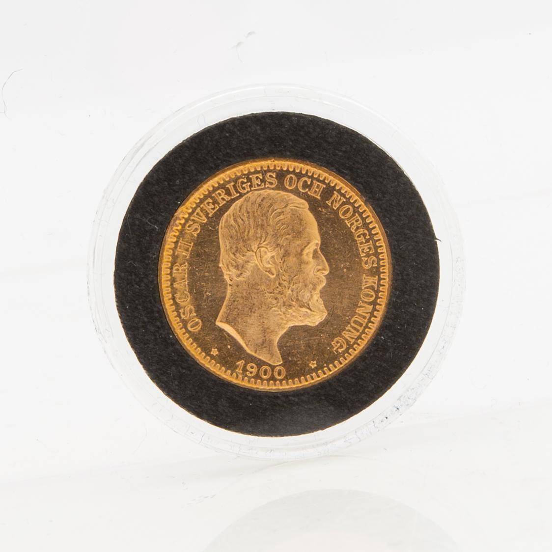 Guldmynt Sverige, Oscar II 20 kr, 1900.