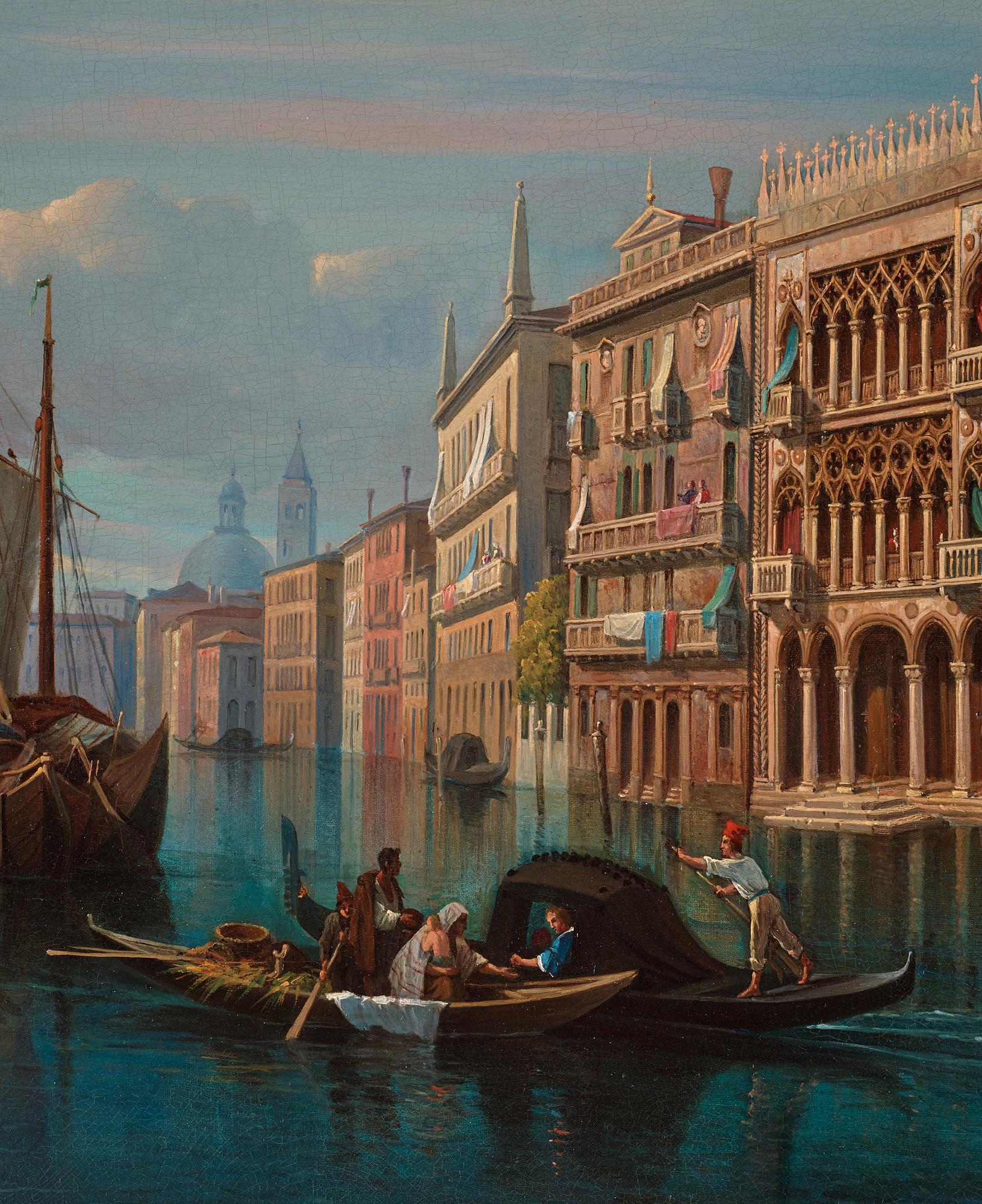 Gustaf Wilhelm Palm, "Vue af Palazzo Cà d'Oro i Venedig".