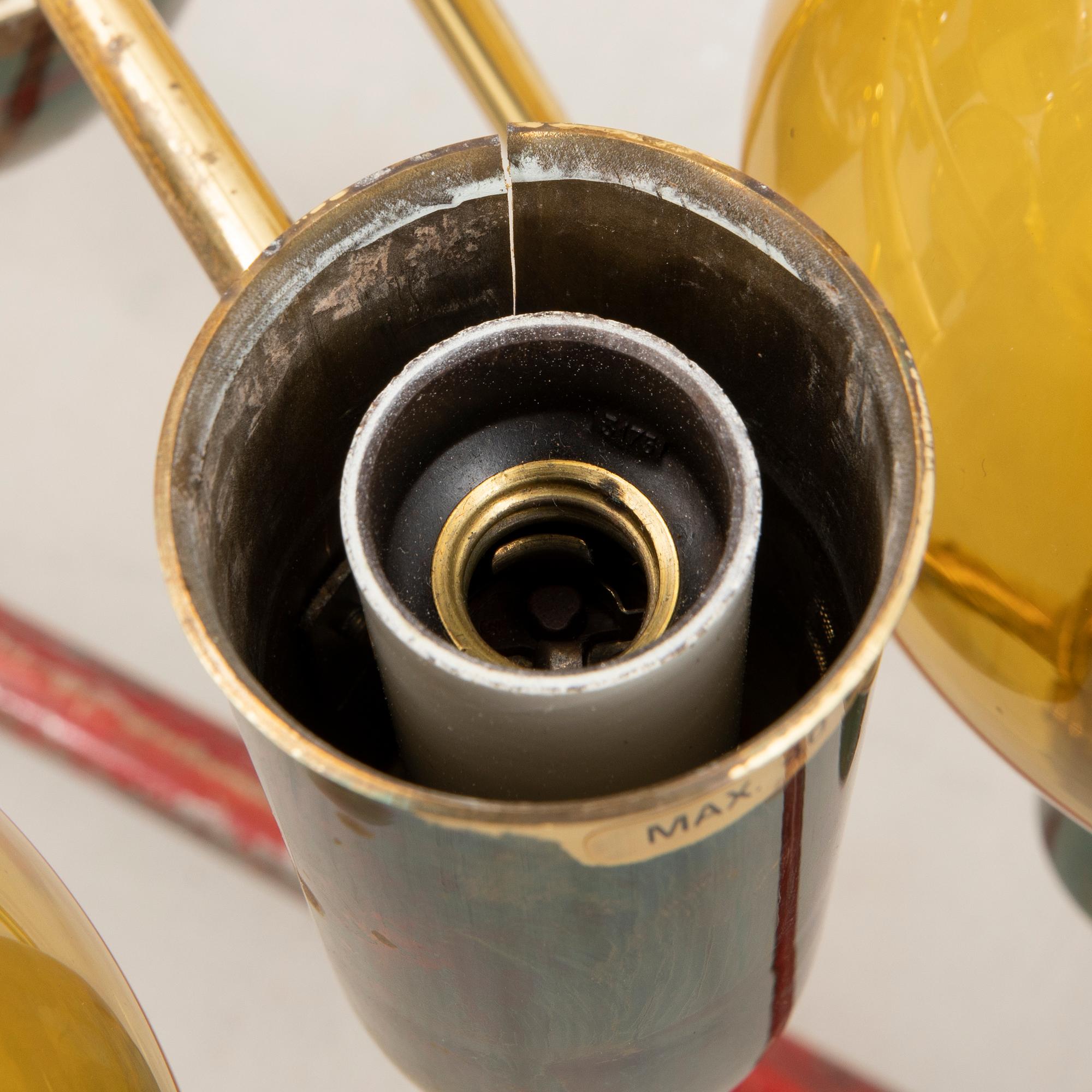 Hans-Agne Jakobsson, Ceiling lamp "T 372", Markaryd, second half of the 20th century.