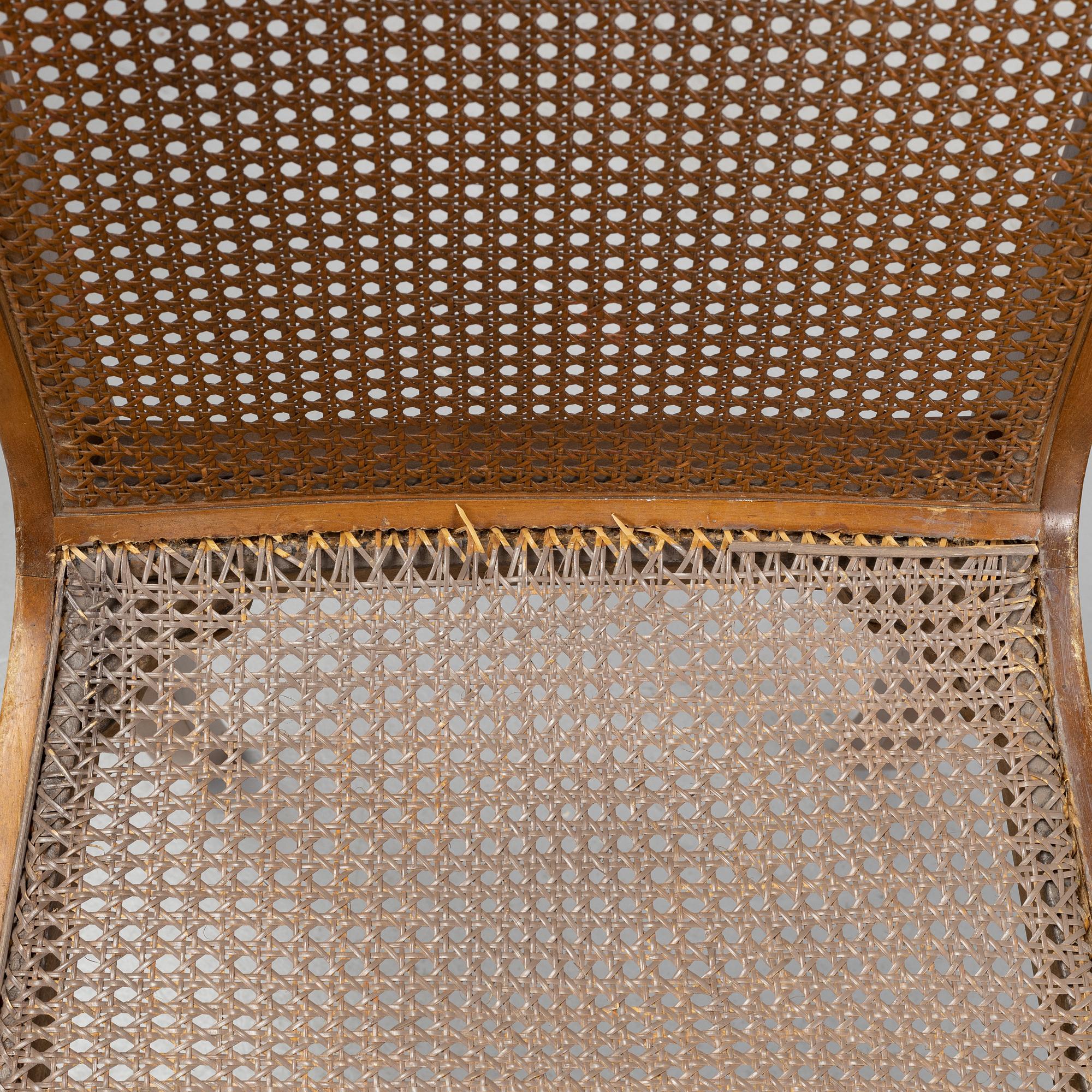 Carl Malmsten, stolar 4 st, "Brevik", Nordiska Kompaniet, daterade 1931.