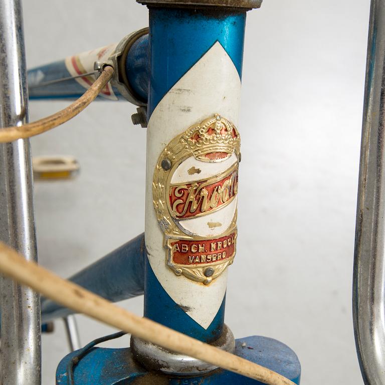 A blue Kroon tandem bicykle, 1970s.
