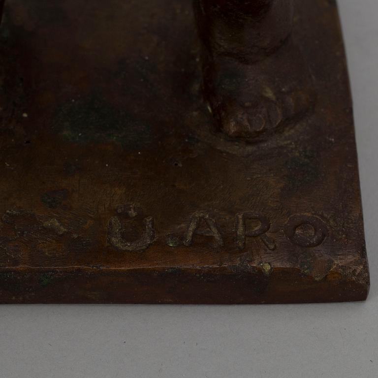 UNTO ARO, skulptur, brons, signerad i godset.