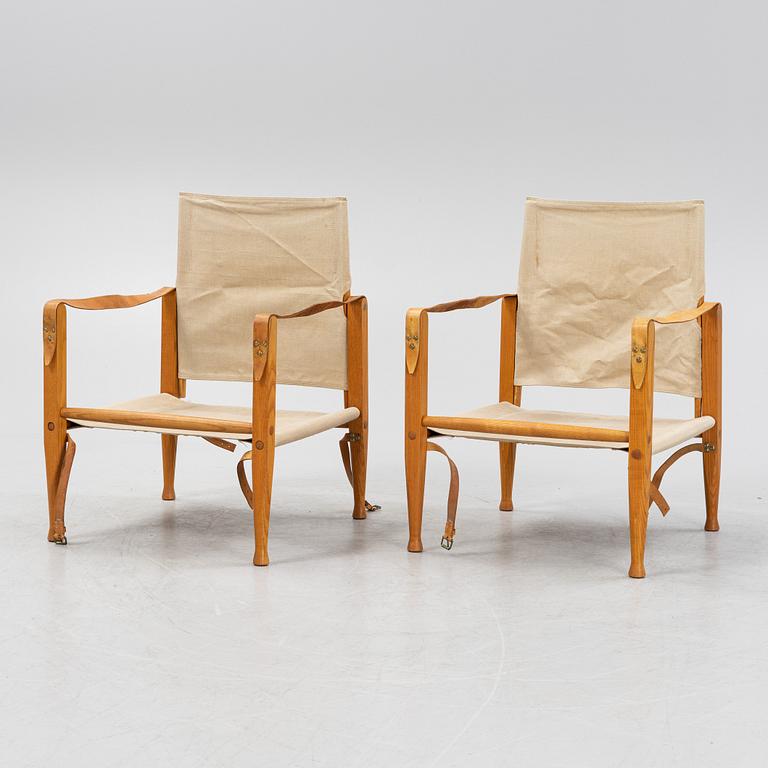 Kaare Klint, karmstolar, ett par,  "Safari Chair", Rud. Rasmussens Snedkerier, Danmark.