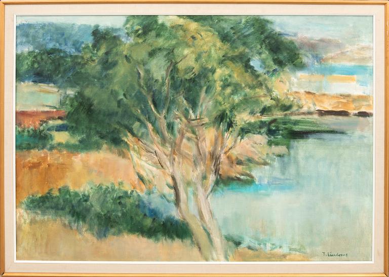 Thor Lindroos, oil on canvas signed.