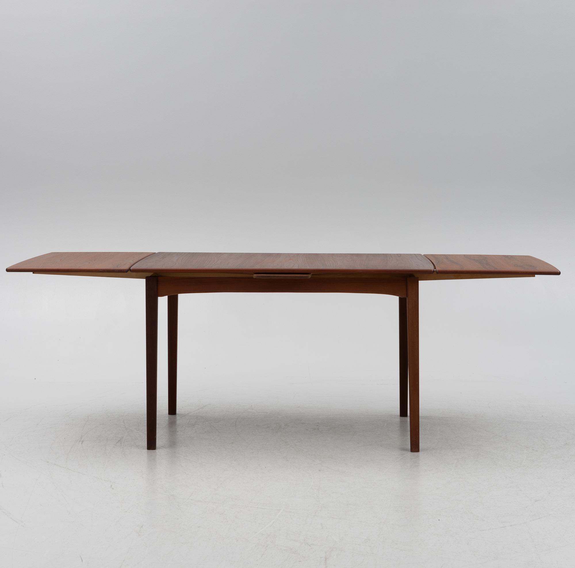 Dining table, teak, 1960s.