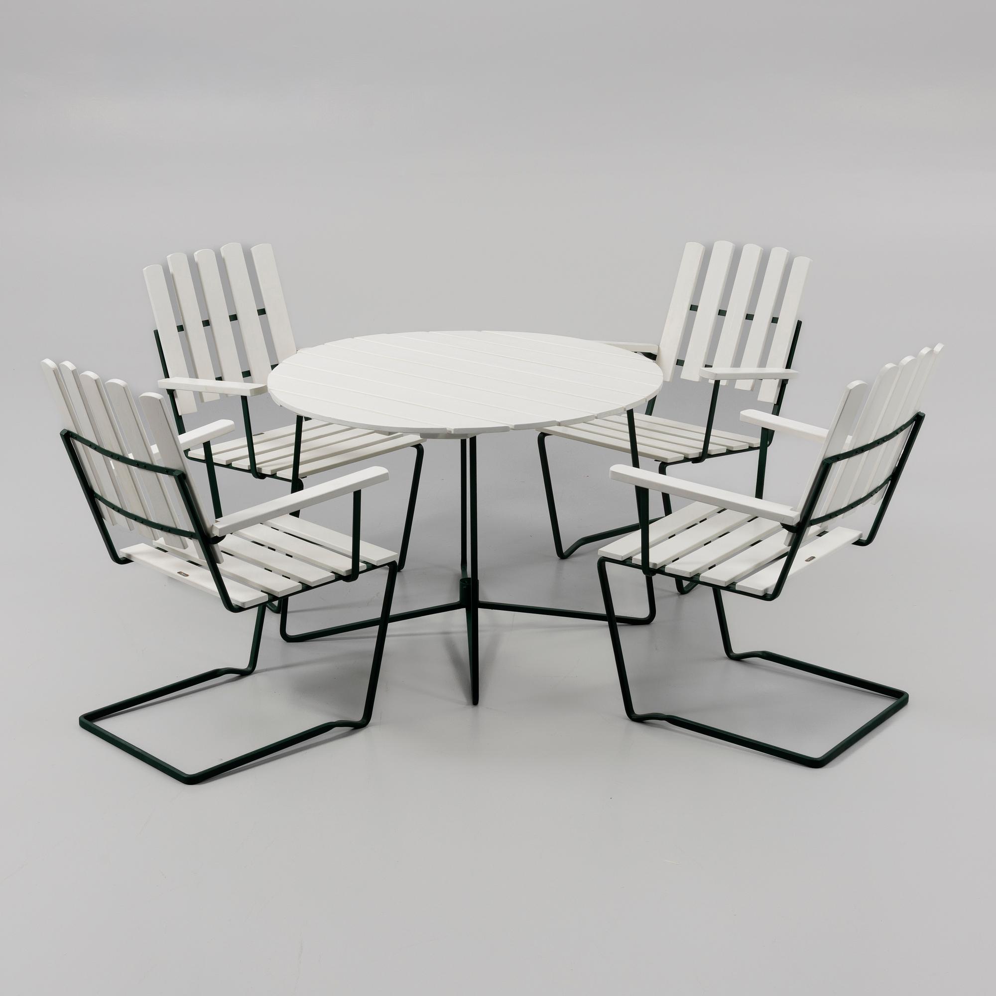 Arthur Lindqvist, dining group, 5 pieces, Grythyttan.