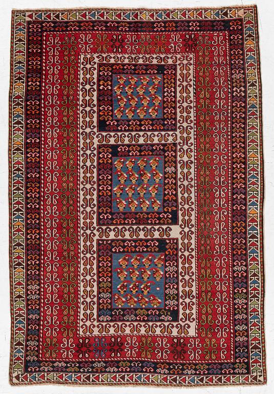 Rug, Caucasian, Ganja, antique, approx. 167 x 114 cm.