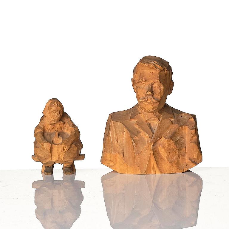 Axel Petersson Döderhultarn, Five sculptures (5).
