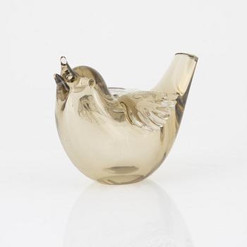 Tyra Lundgren, a glass sculpture of a bird, Venini, Murano, Italy circa 1937-38.