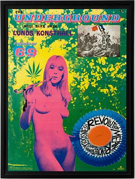 Sture Johannesson, "The Underground will take over Lunds Konsthall February 69".