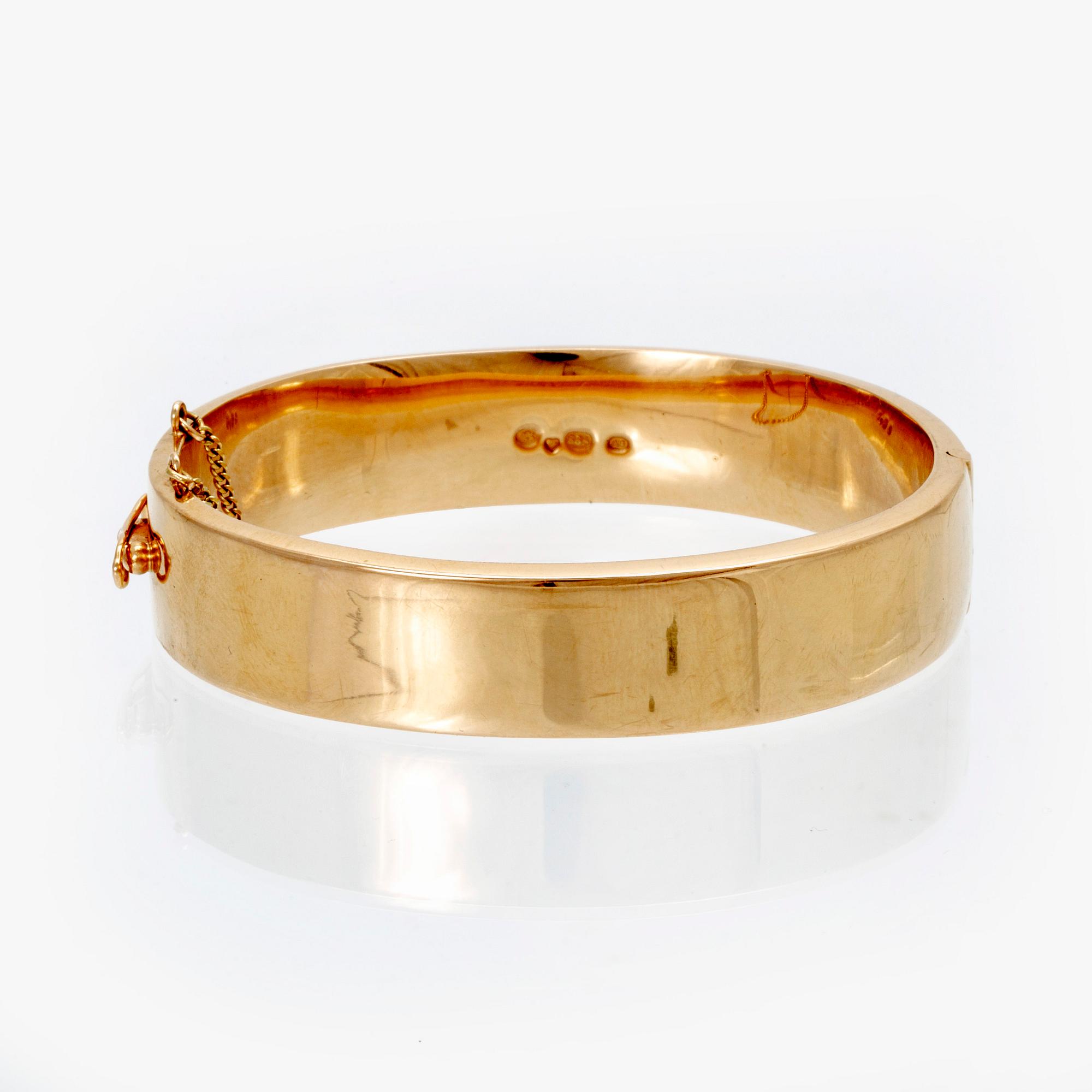 Armband, 14K guld. Vaahtera Alpo J kultaseppä Tmi, Esbo 1978.