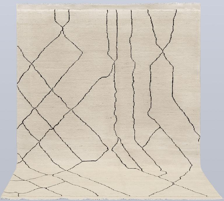 A Moroccan carpet, 202 x 154 cm.