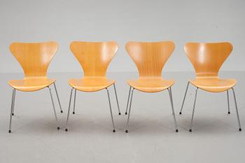STOLAR, 4 st, "Sjuan", Arne Jacobsen, Fritz Hansen.