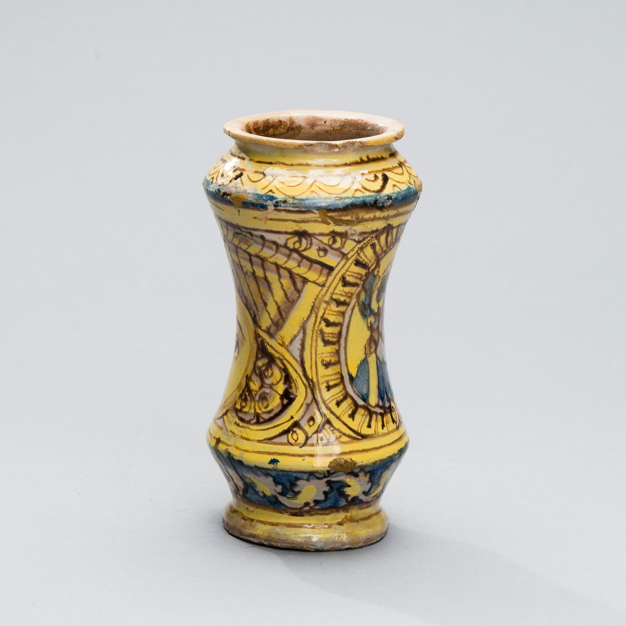 ALBARELLO, majolica, Italy 16th century.