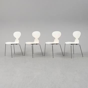 ARNE JACOBSEN, four 'Myran' chairs, Fritz Hansen, 1970.