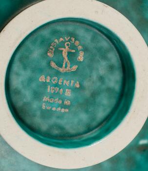 PORSLINSFÖREMÅL, 4 delar, stengods, 1900-talets första hälft, bla Argenta och Josef Ekberg.
