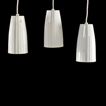 Lampor, 3 st, Rörstrand, 1900-talets andra hälft. Höjd 20 cm.