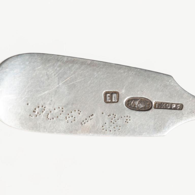 A set of silver cutlery, mostly Estonian (34 pcs).