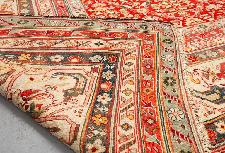 Matta, antik Indisk, sannolikt Agra, ca 467,5-474 x 369,5-374 cm.