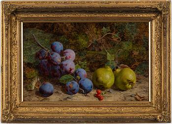 William Hughes, Stilleben med plommon och päron.