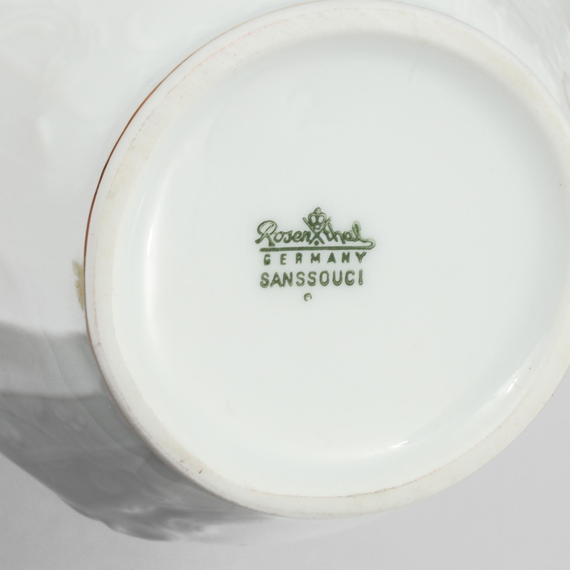 KAFFESERVIS, 25 delar, porslin, Rosenthal, 1900-talets andra hälft.