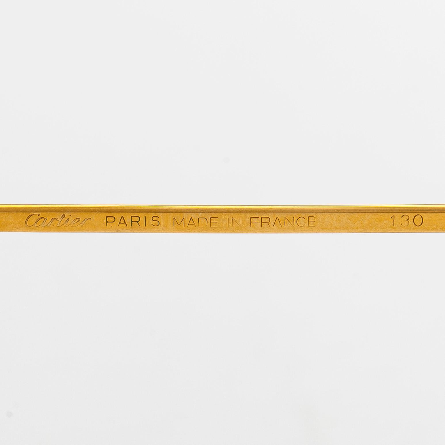 Cartier, 1980s 'Vendôme Louis' sunglasses.