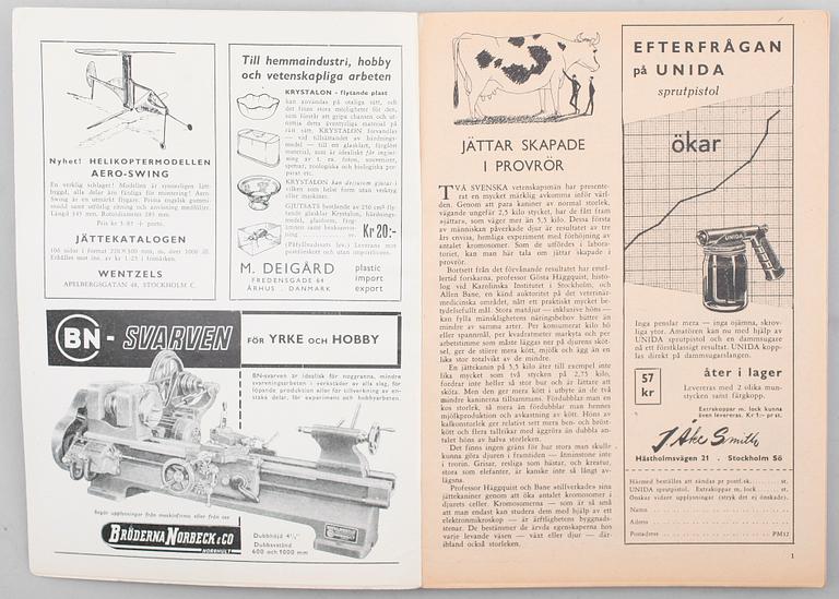 TIDNINGSMAGASIN, Populär mekanik, 1950-tal.