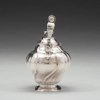 Jürgen Friedrich Sickman, tekanna, silver, Stockholm 1759, rokoko.