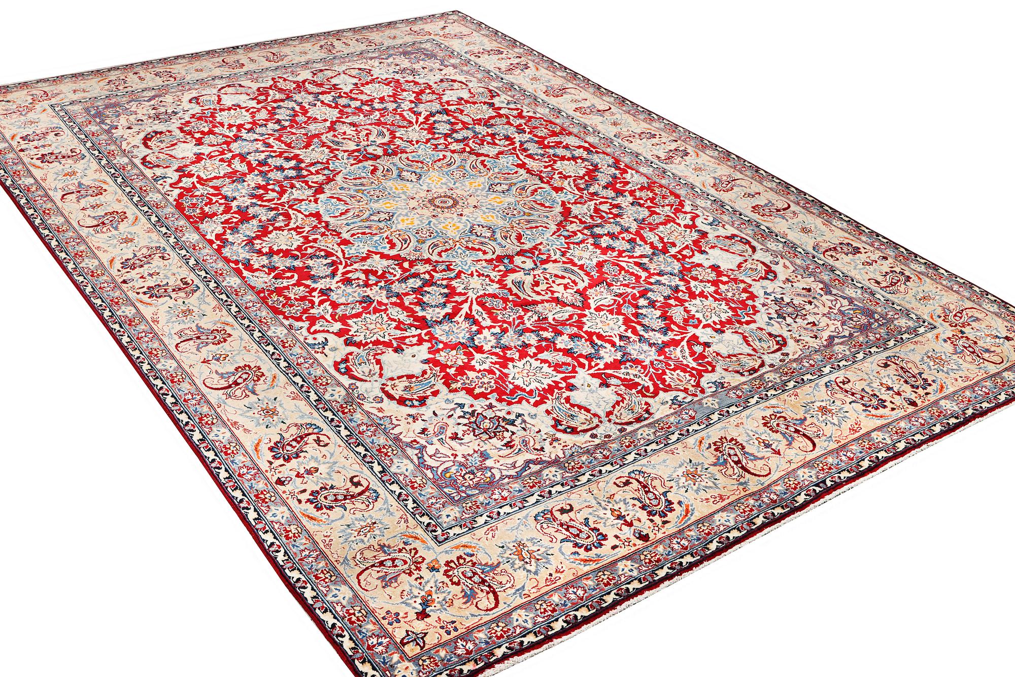 A Najafabad carpet, c. 360 x 252 cm.