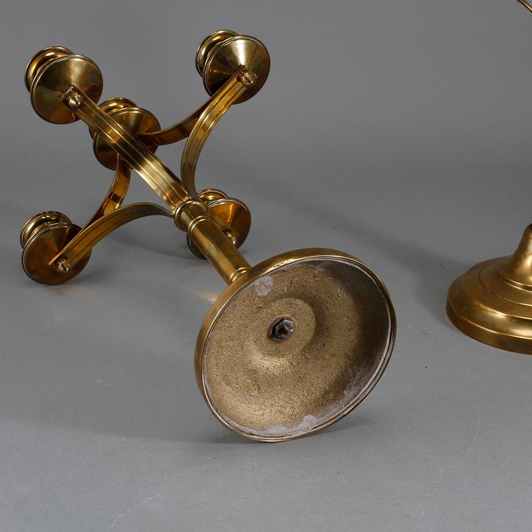 KANDELABRAR, ett par, 1900-talets första hälft.