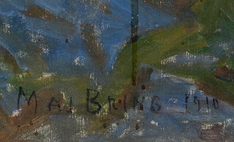 MAJ BRING, oil on canvas, signed Maj Bring and dated 1910.