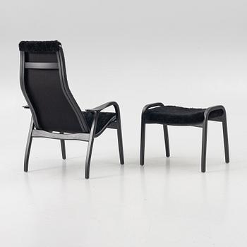 Yngve Ekström, a 'Lamino' easy chair with footstool, Swedese, 2018.