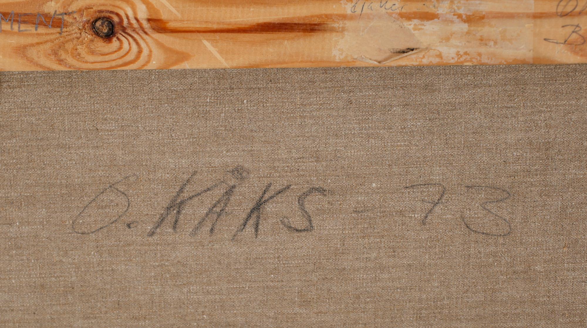 OLLE KÅKS, olja på duk, signerad och daterad -73.