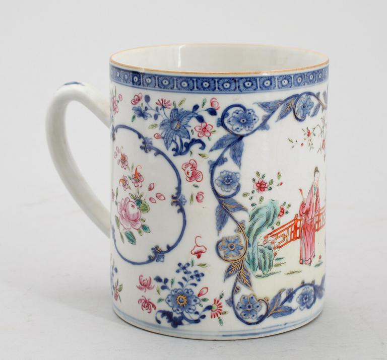 MUGG, porslin, Kina, Qianlong 1736-1795.