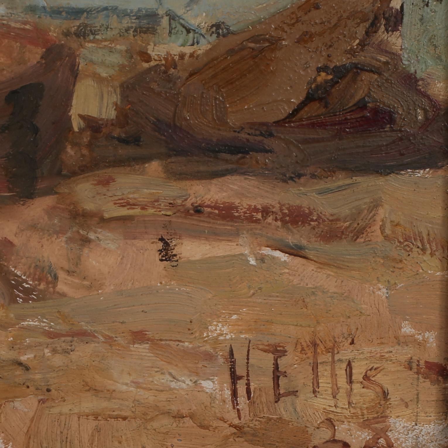 HOWARD ELLIS, olja på pannå, signerad och daterad 28.