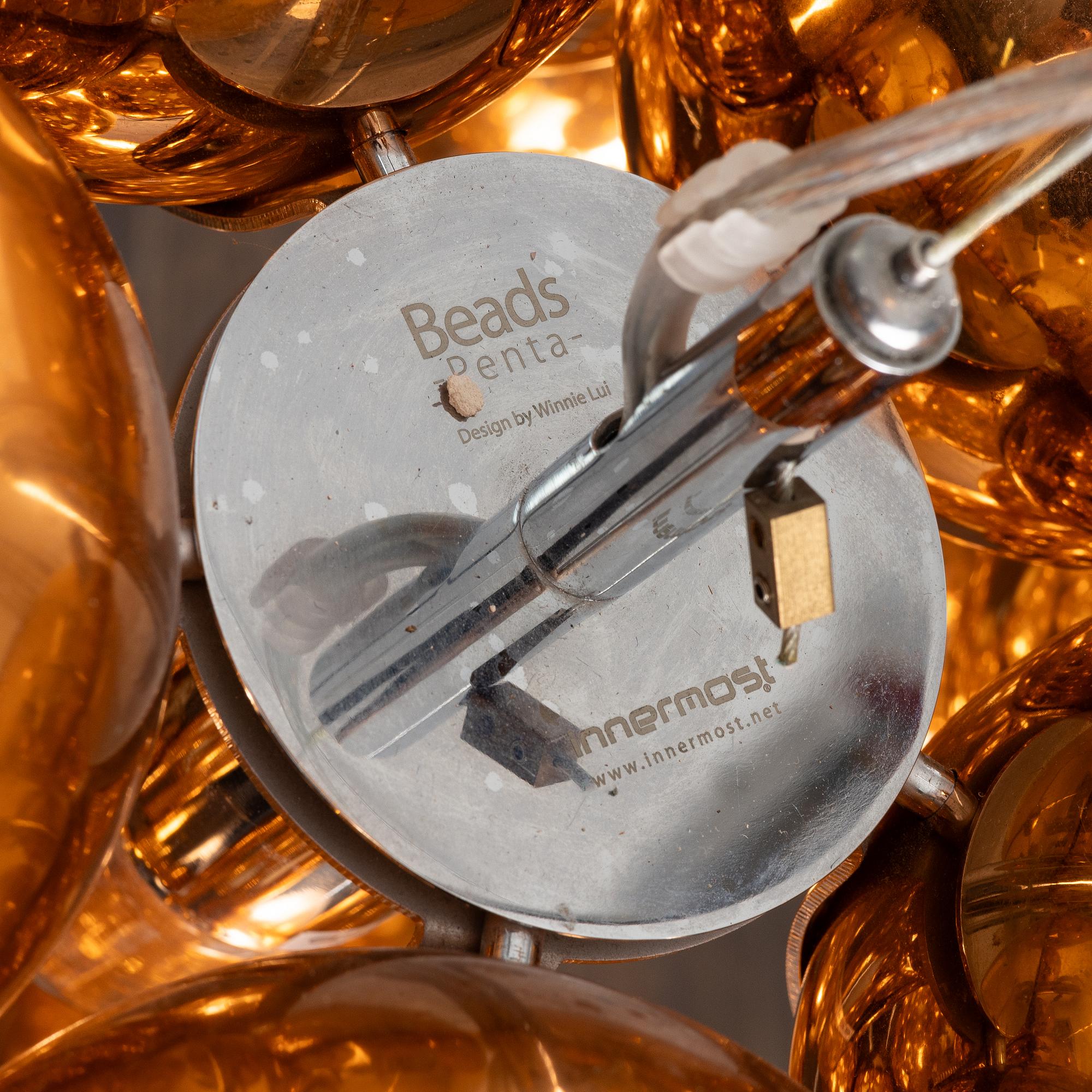 Winnie Lui, taklampa, "Beads penta", för Innermost.