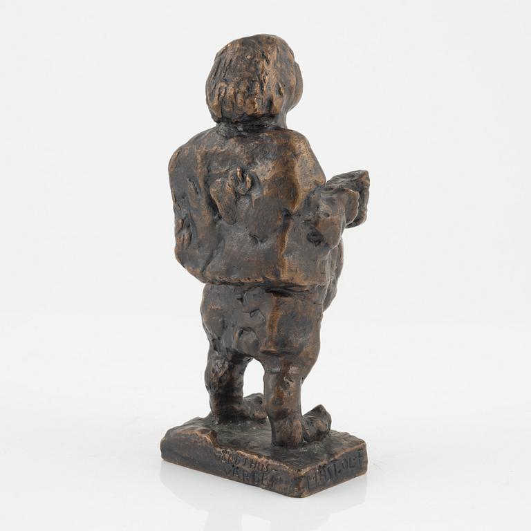 Bror Marklund, skulptur, brons, signerad BM, höjd 19,5 cm.