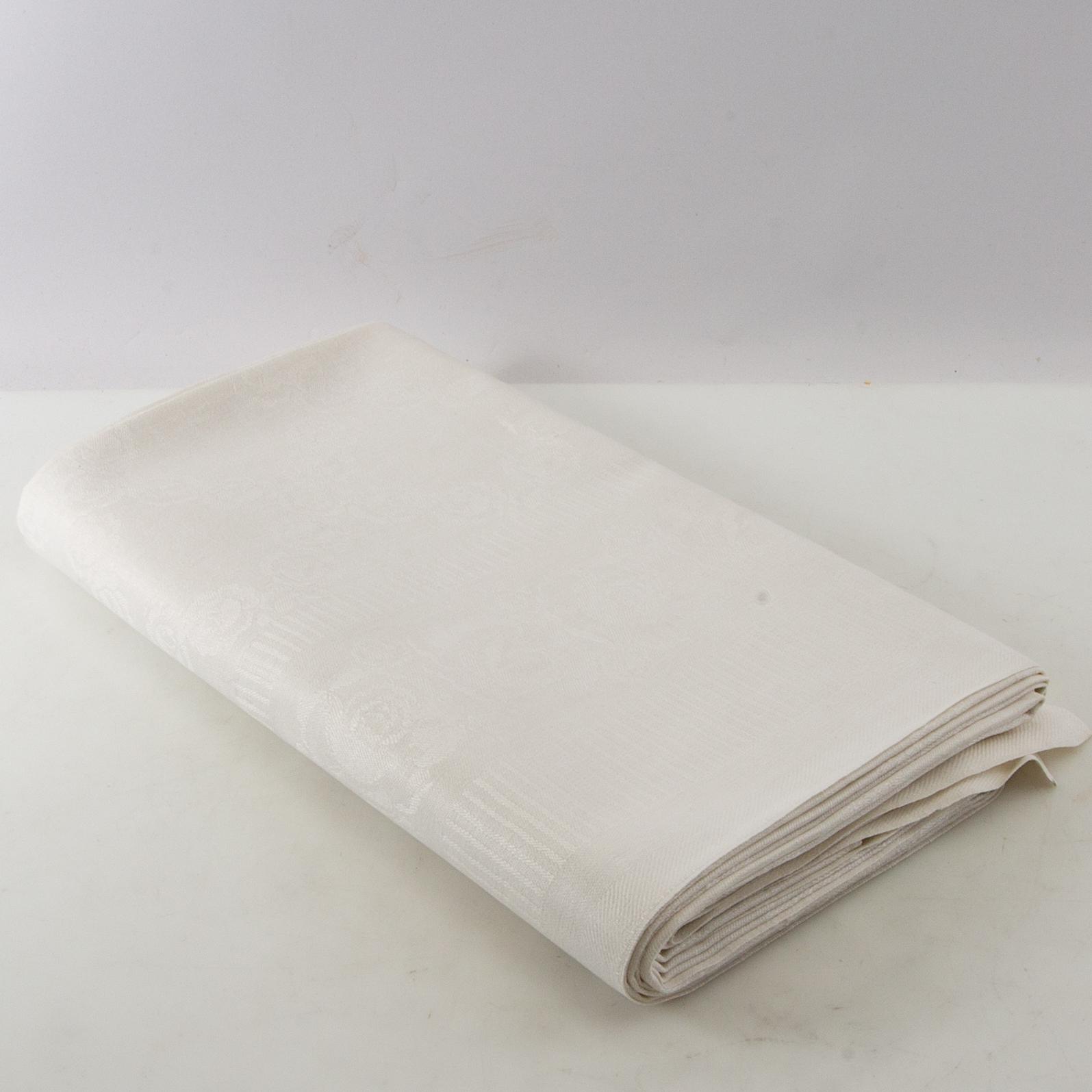 Tablecloths 3 pcs mid-20th century damask.