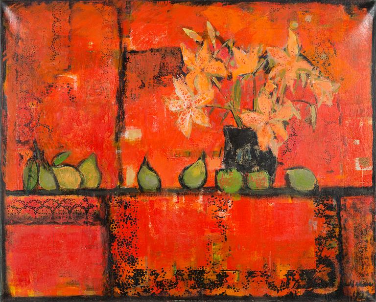 Christina Snellman, Still life with red.